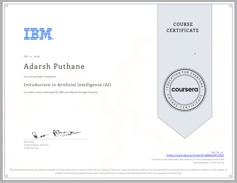 Introduction to Artificial Intelligence (AI)